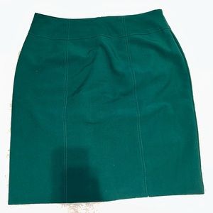Emerald green pencil skirt